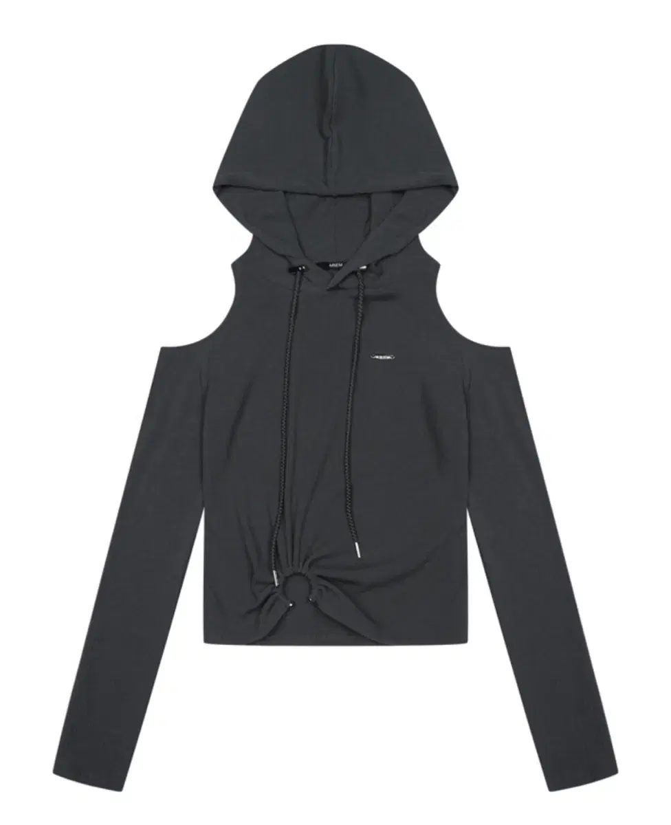 므넴 ring cutout hoodie (charcoal) 새상품