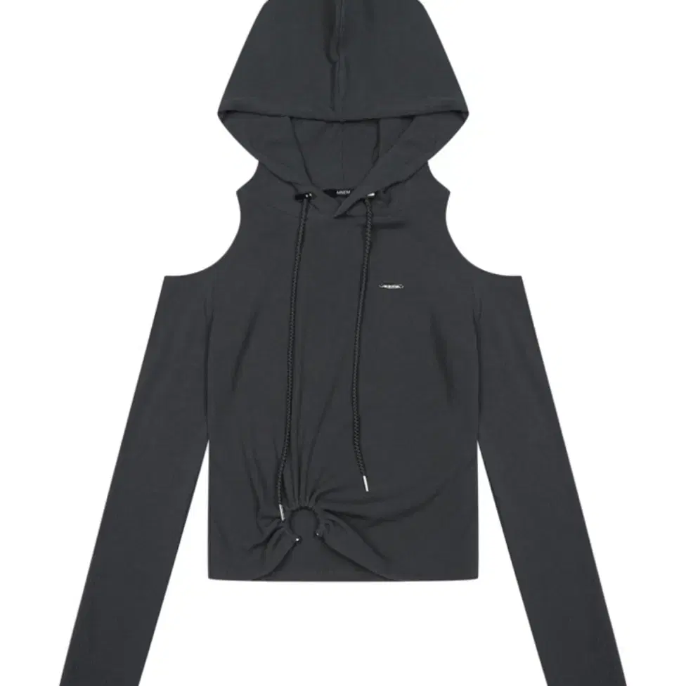 므넴 ring cutout hoodie (charcoal) 새상품