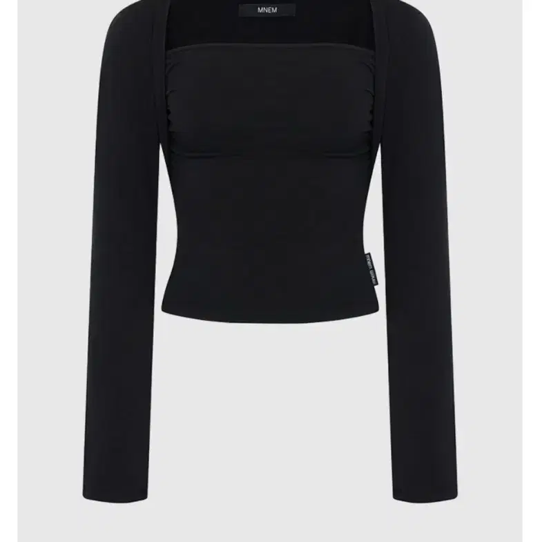 므넴 bolero shirring top (black) 새상품