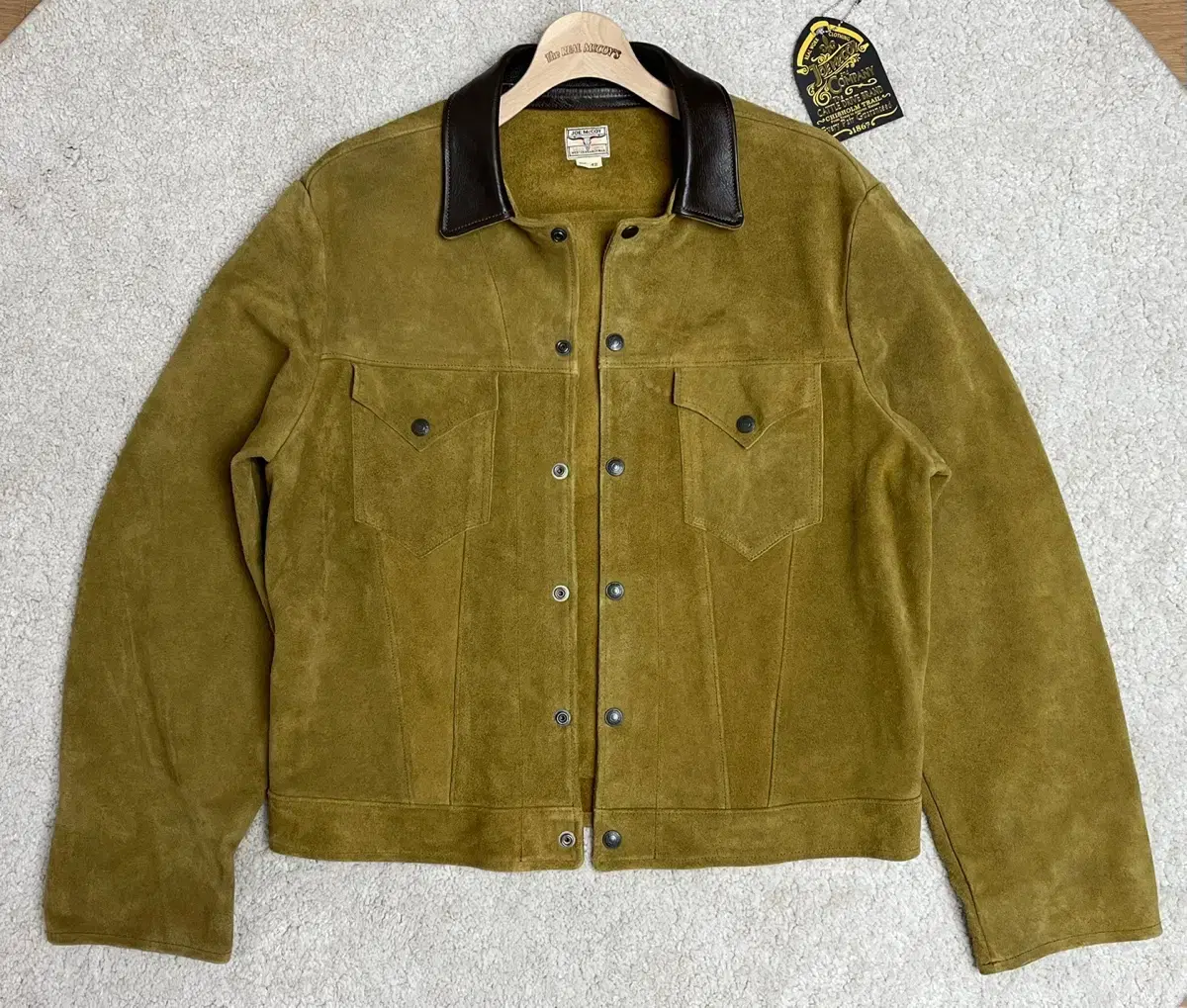 [42]Real McCoy 24SS suede and leather jacket new for sale