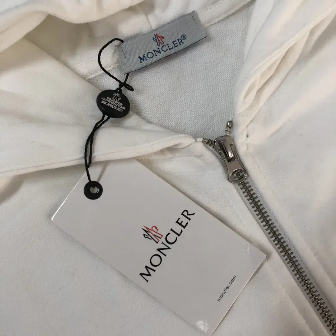 몽클레어 몽클레르 MONCLER 로고 후드집업후드 화이트