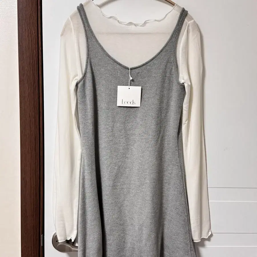 (새제품) 샵리즈 Verbena layered dress(grey) 버베