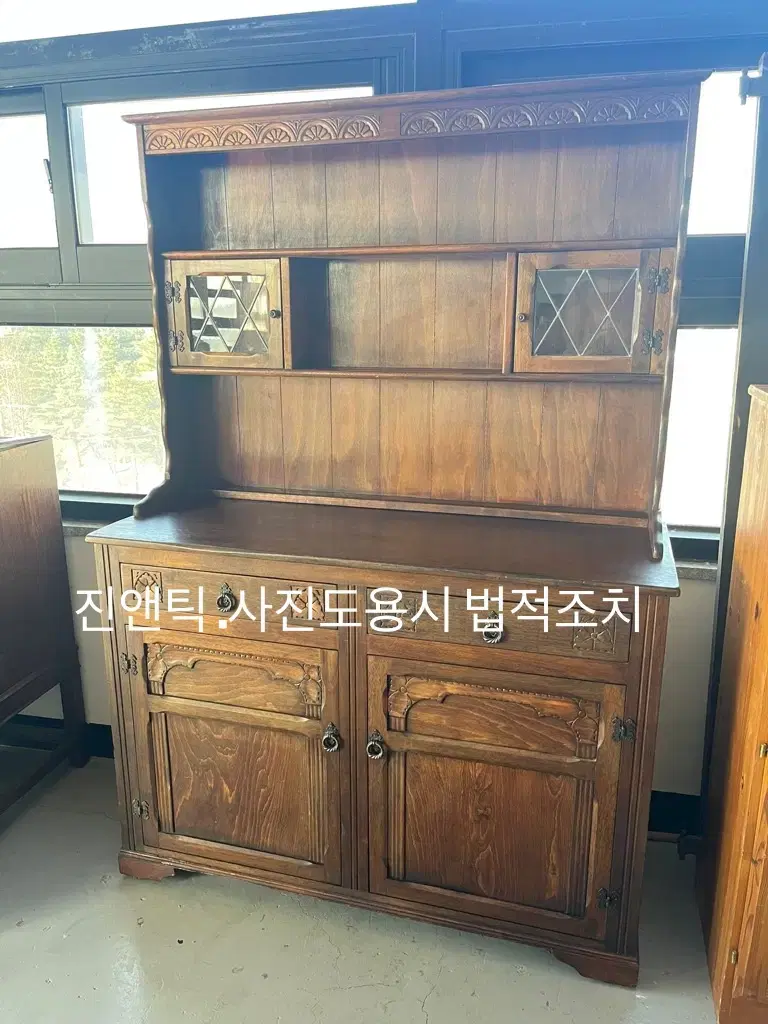 영국 앤틱가구 오픈드레서 그릇장