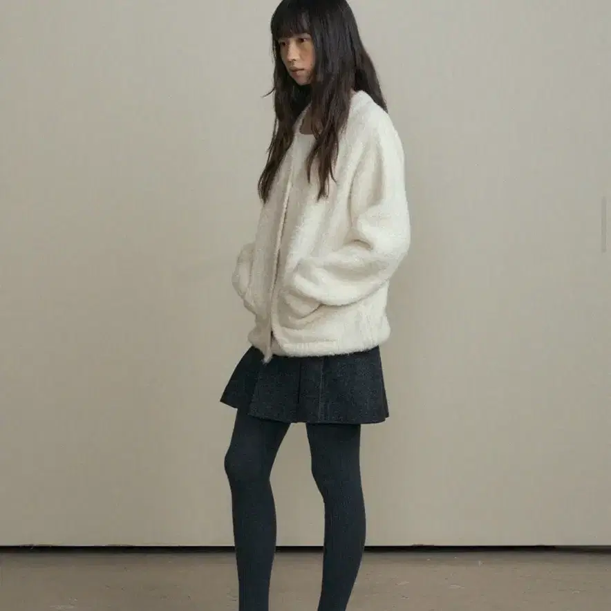 [Lingseoul 링서울] boucle knit cardigan_ivo