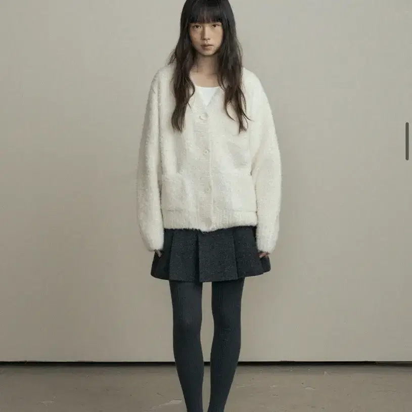 [Lingseoul 링서울] boucle knit cardigan_ivo