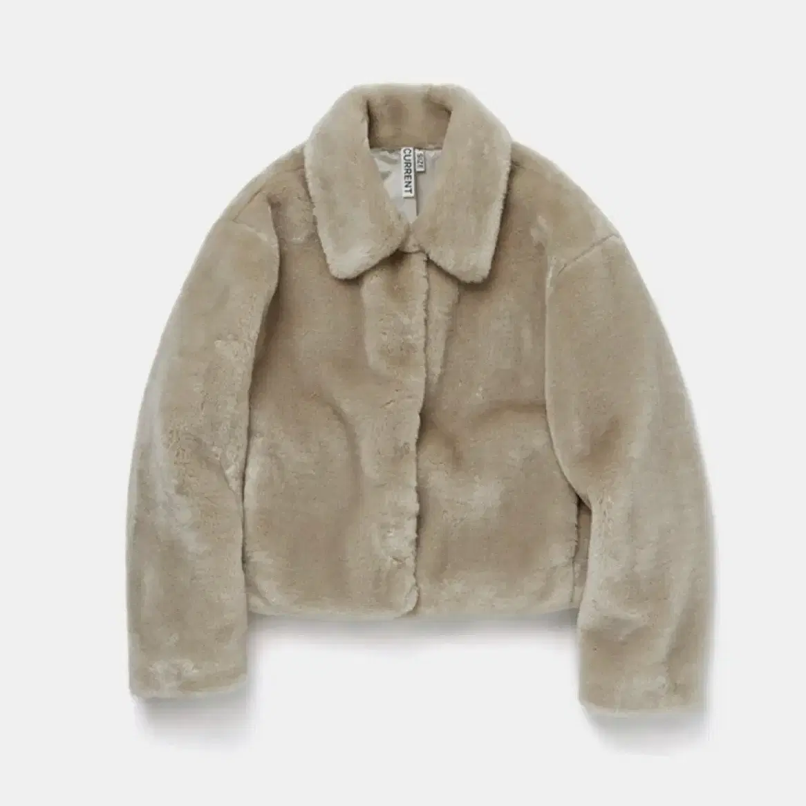 [커렌트 Current] FUR CROP JACKET_Begie