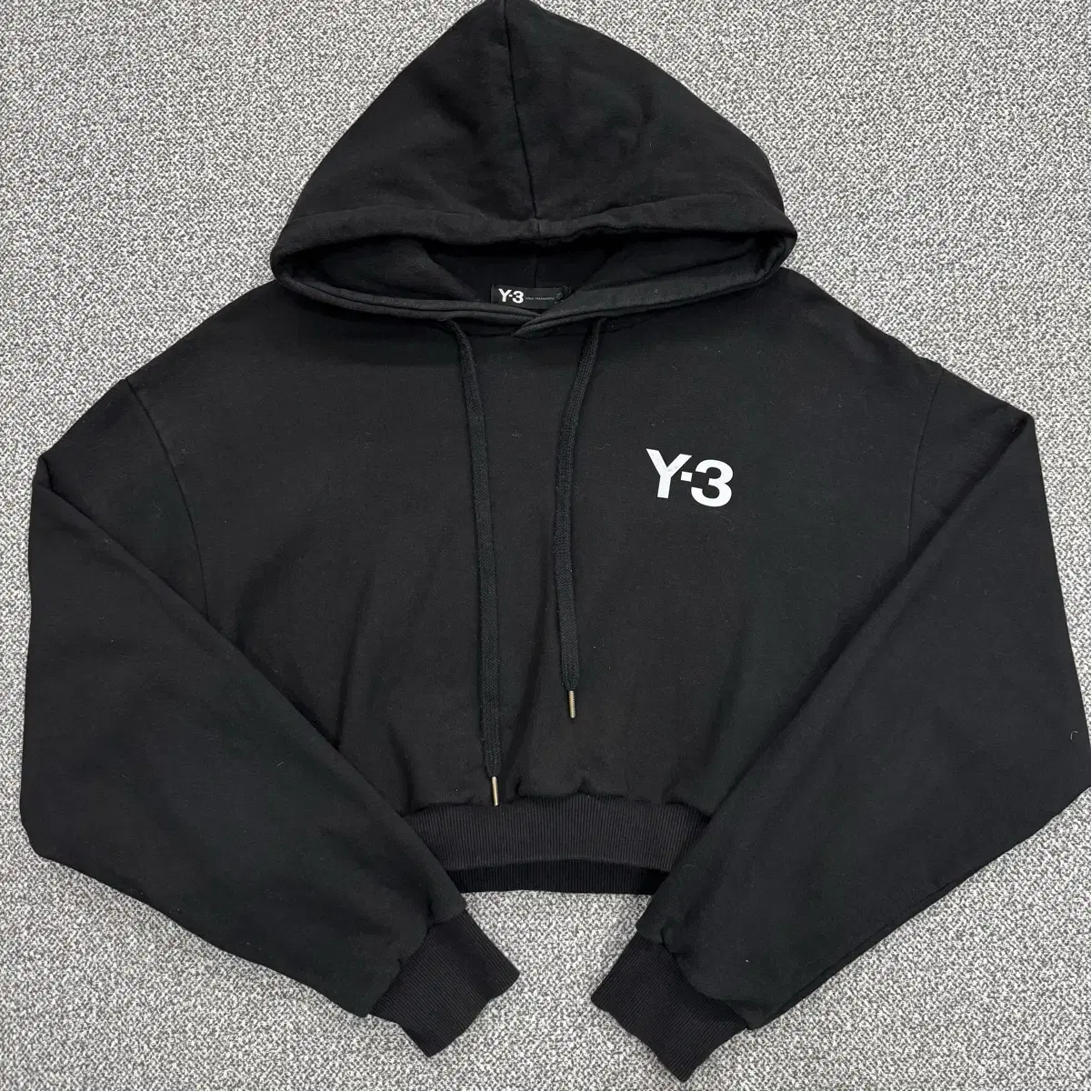 y-3 아디다스 후드 크롭 리폼