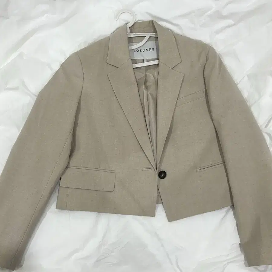 [루에브르 LOEUVRE] Notched Crop Jacket SW1SJ