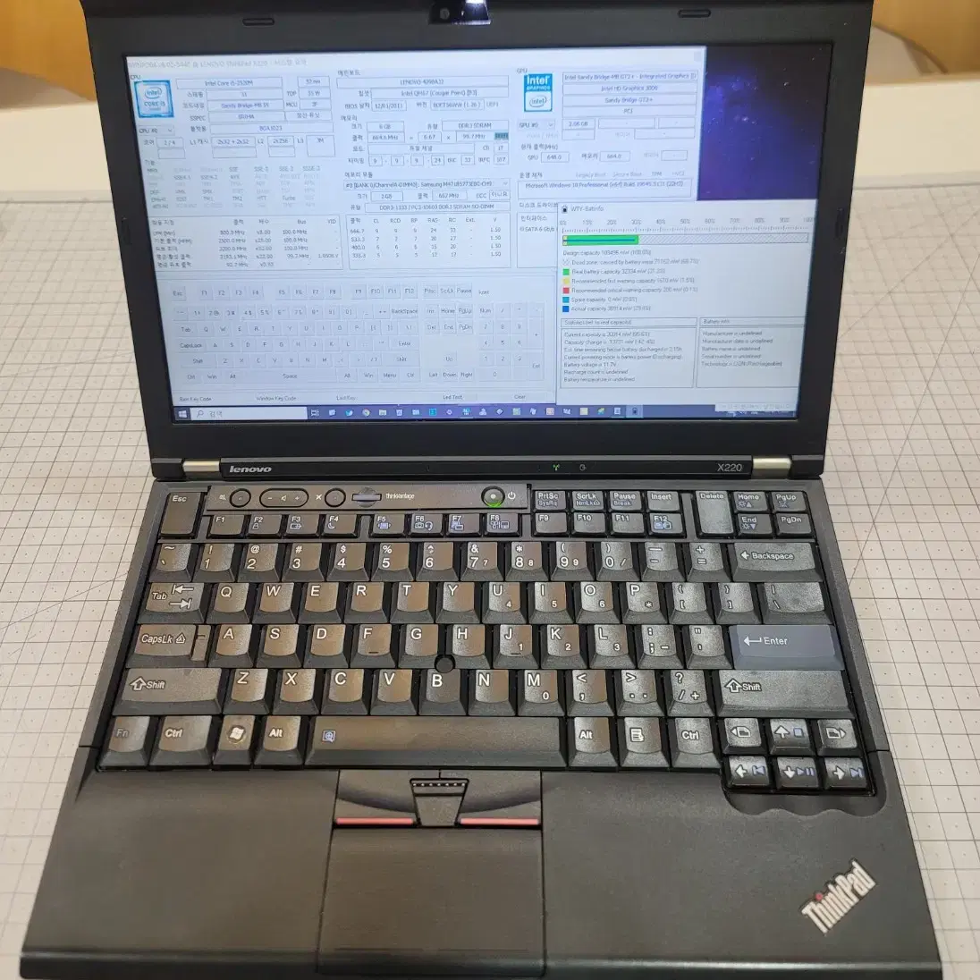 극강 휴대성, 사무용노트북, 2시간 대기, X220, 12인치, 16만원