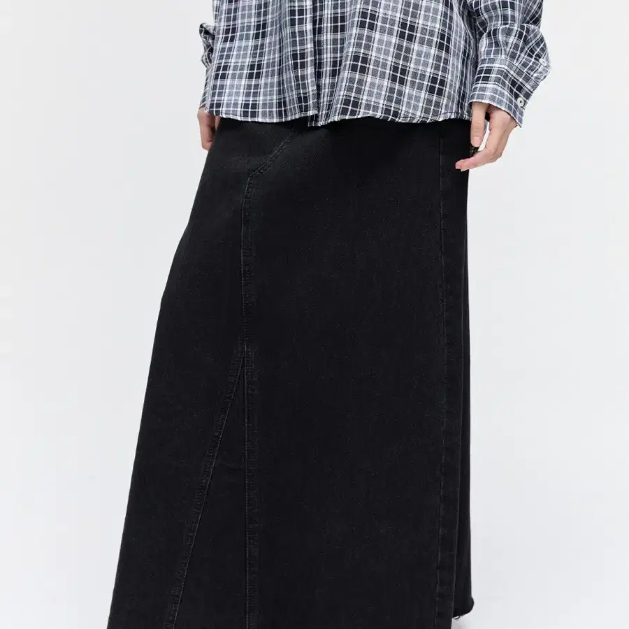 플리즈프로젝트 맥시 데님 스커트 maxi denim skirt