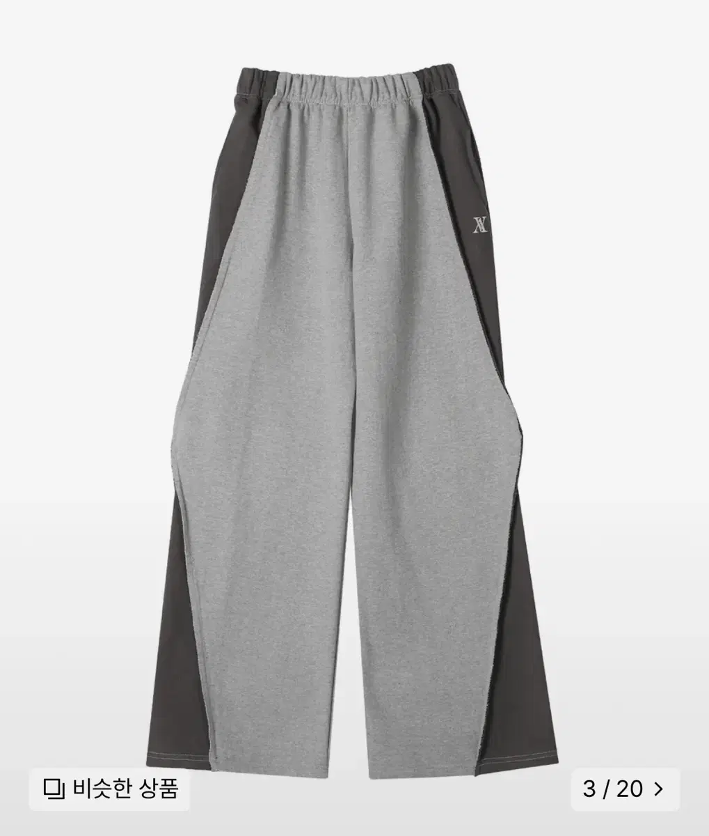 Urban Dress - Optical Side Wide Trousers GREY