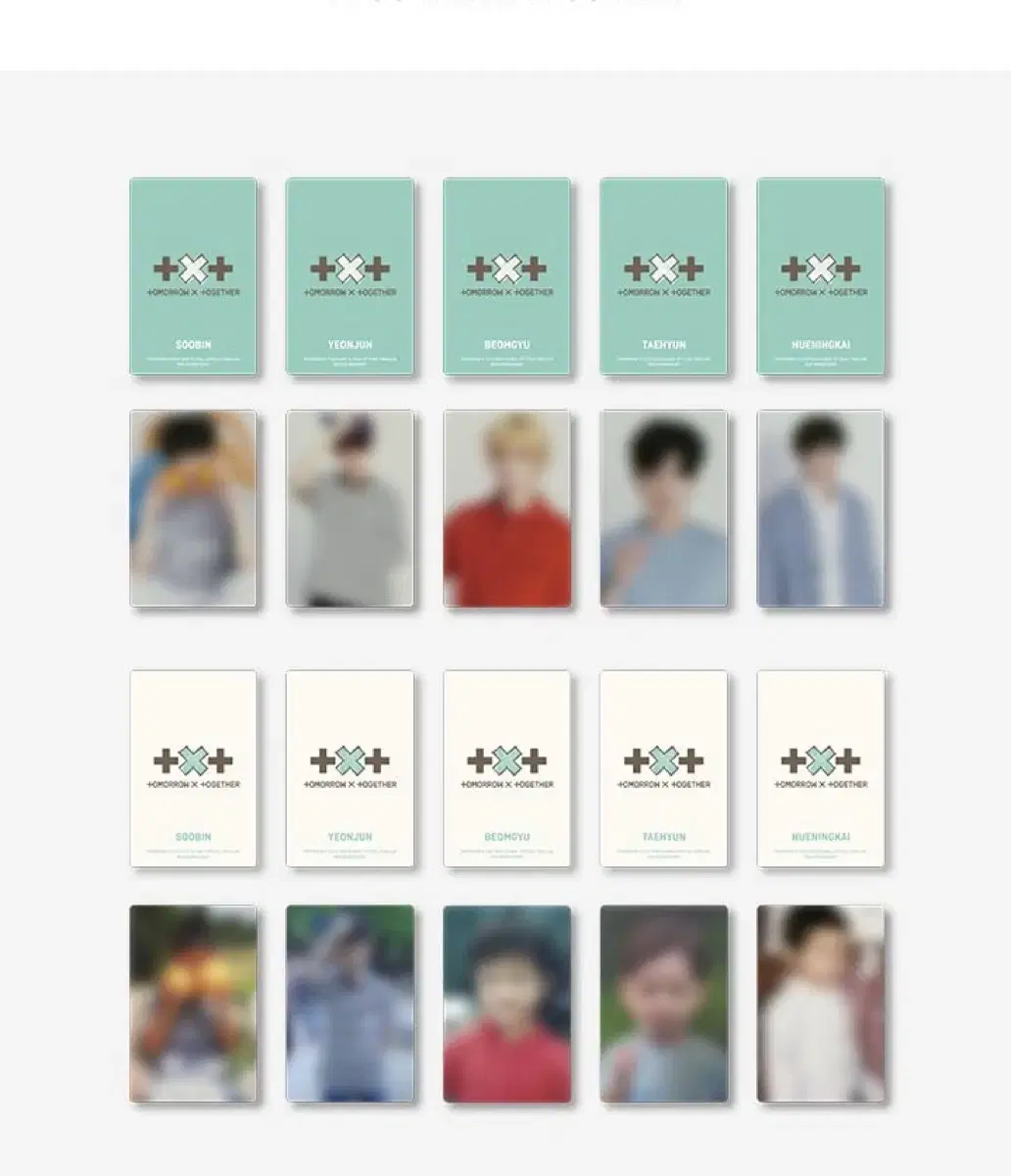 Hooning) txt Membership photocard buncheol Choi SoobinChoi YeonjunChoi BeomgyuKang TaehyunHueningkai