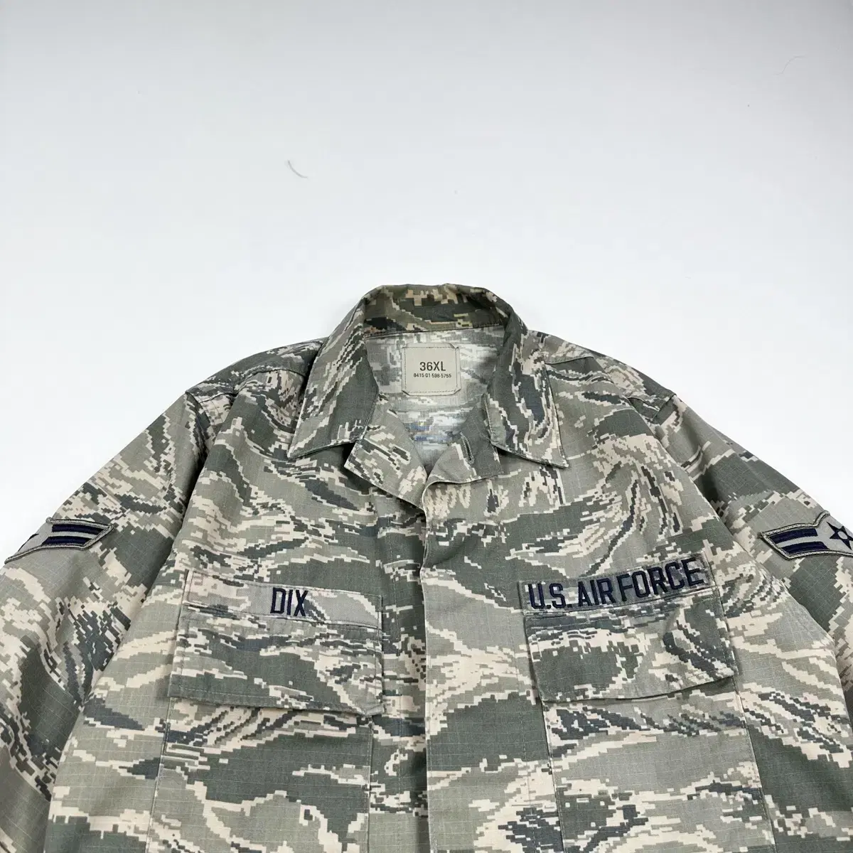 (XL) 미 공군 AIR FORCE 디지털 전투복 상의 자켓