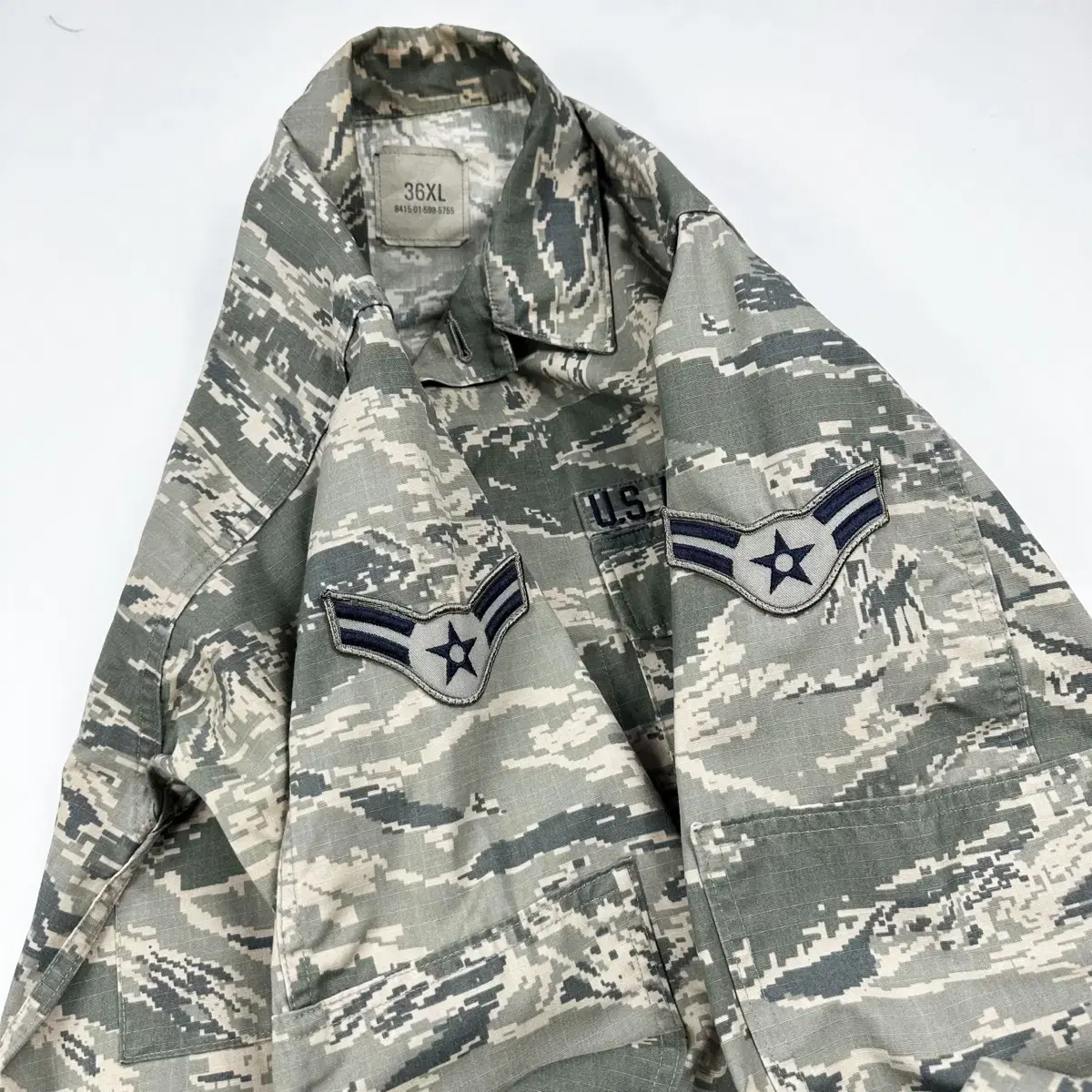 (XL) 미 공군 AIR FORCE 디지털 전투복 상의 자켓