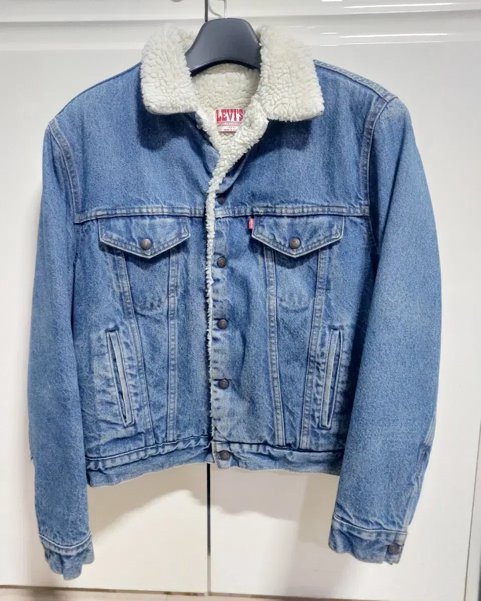 Levi's 미국산 80s 빈티지 쉐르파 트러커 데님 자켓