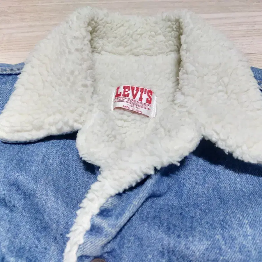 Levi's 미국산 80s 빈티지 쉐르파 트러커 데님 자켓