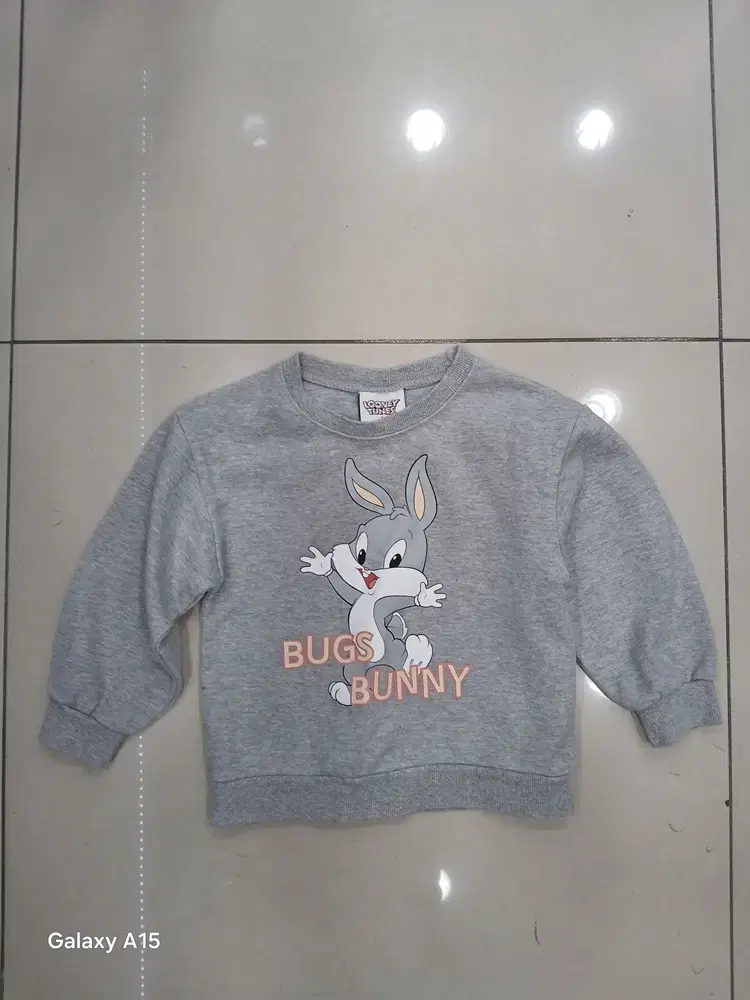 looney tunes 유아 M사이즈 회색 귀여운 긴팔티셔츠 중고