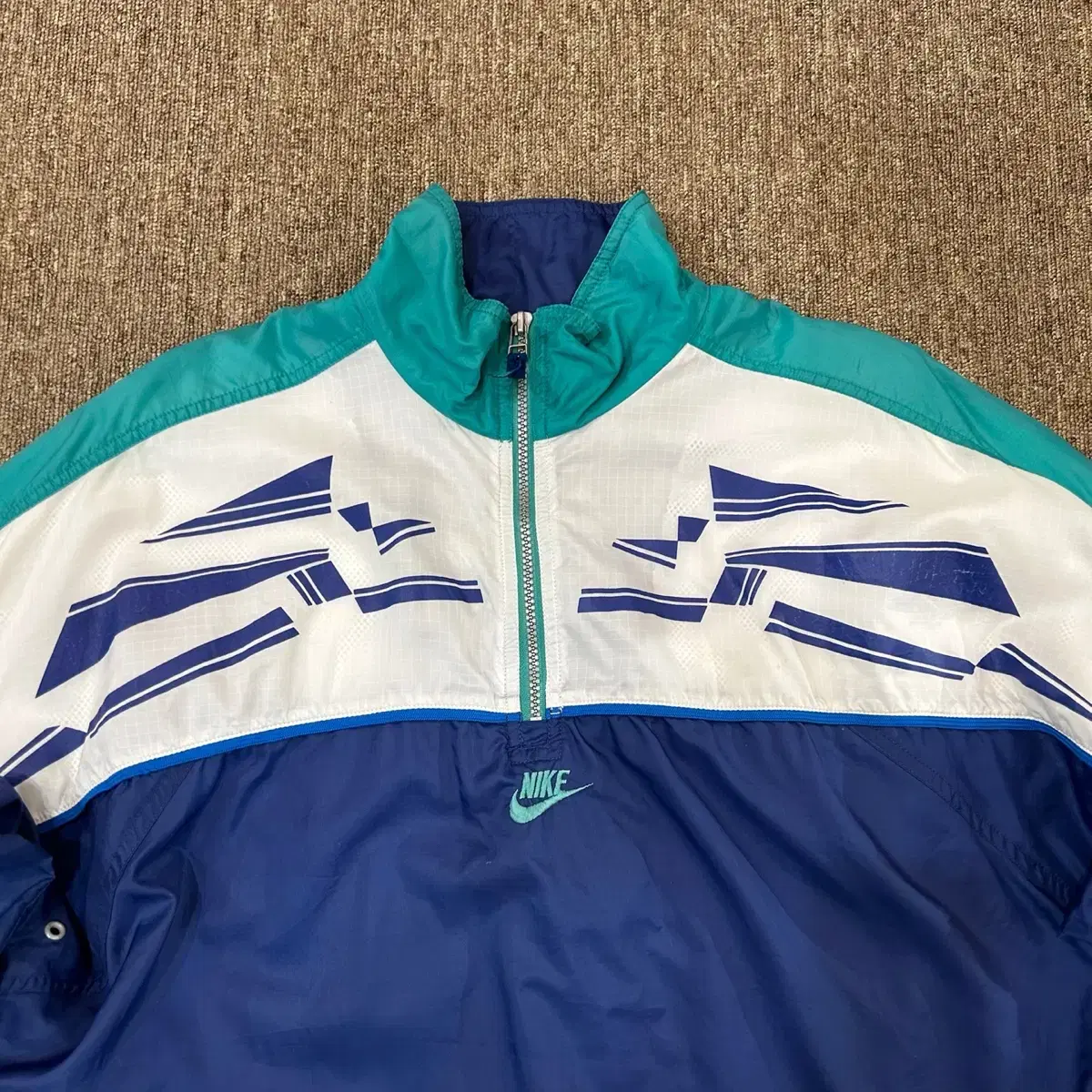 (S) 90s Nike 나이키 올드스쿨 하프집업 바람막이 자켓