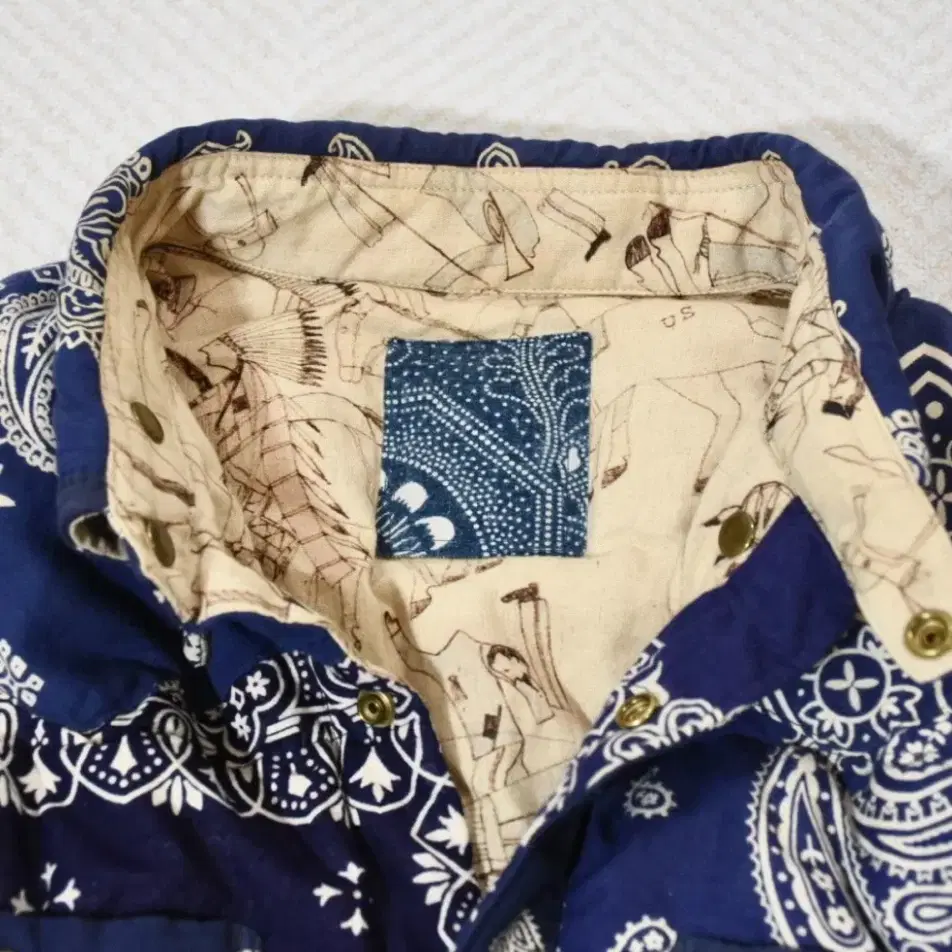 [2]Visvim19AW ICT 커치프 Kerchief 다운 자켓 반다나