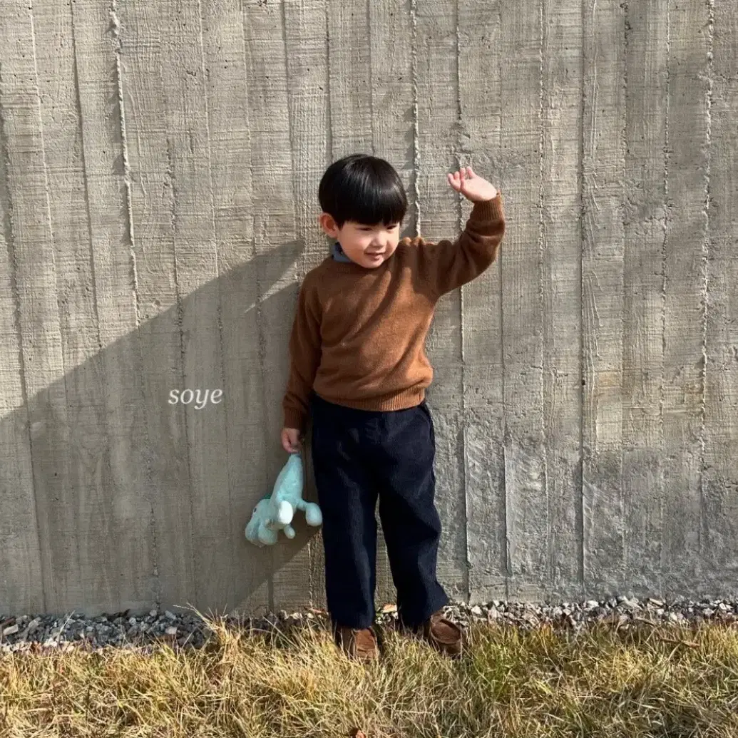 [XS(3호)] 소예 골지 클래식 팬츠 바지