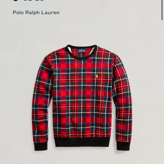 폴로랄프로렌 POLO RALPH LAUREN 크리스마스 타탄 스웨트셔츠