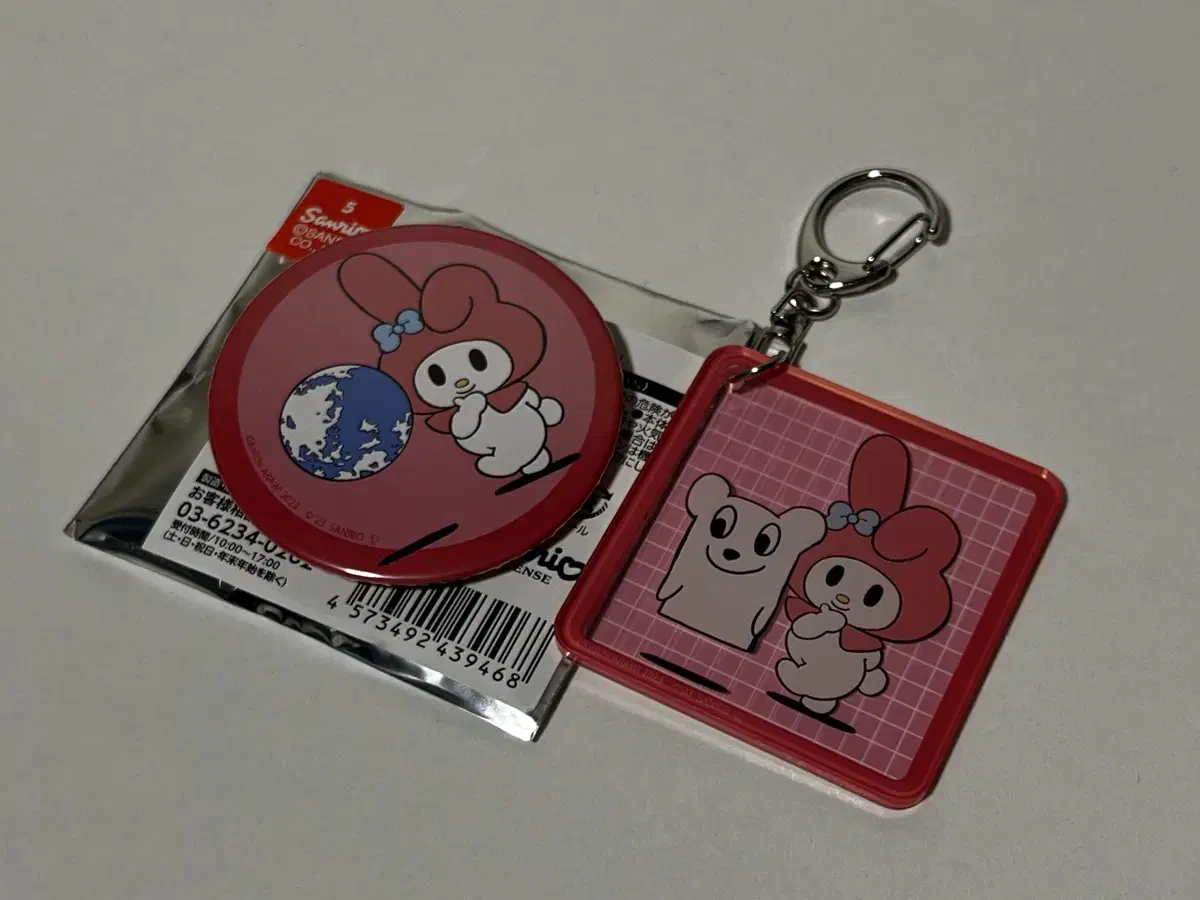 Everyday Araikeiichi Sanrio Collaboration Badge Keyring