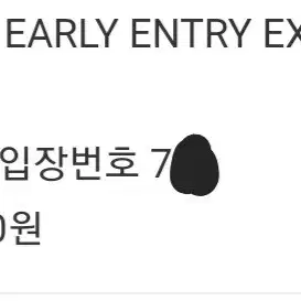 콜드플레이 FLORIS EARLY ENTRY 70번대