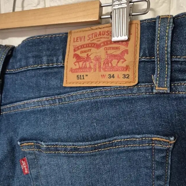 리바이스LEVIS 511 정품 남성 캐주얼 데님청바지34