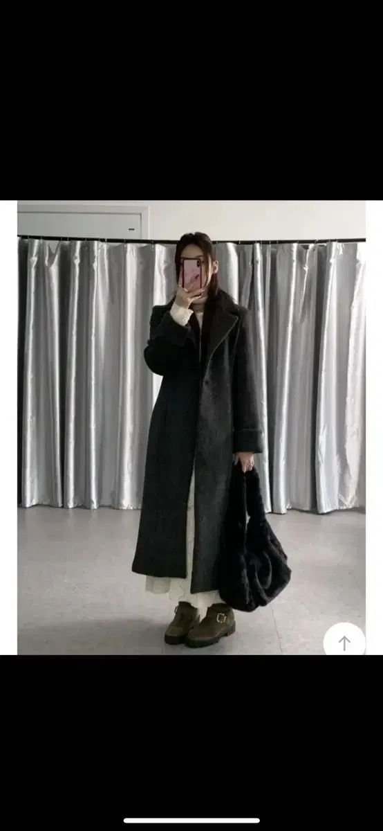 루루서울 코트 runway maxi wool coat (차콜)