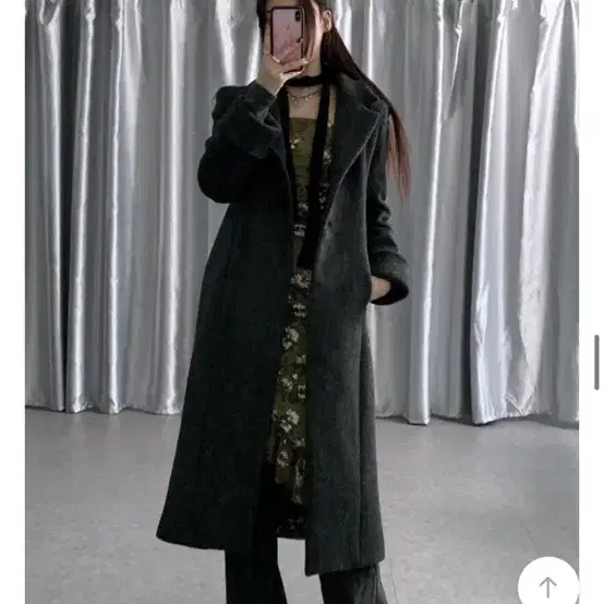 루루서울 코트 runway maxi wool coat (차콜)