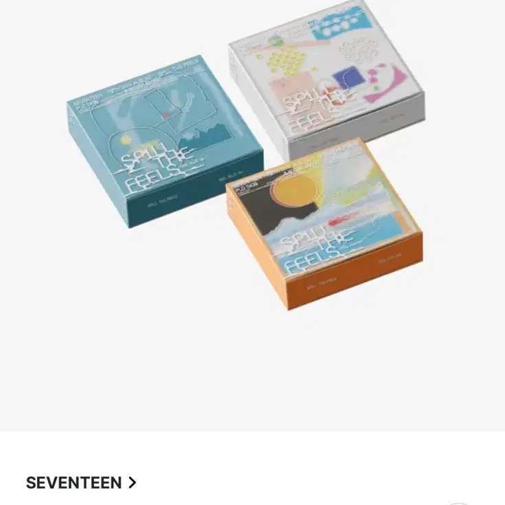 세븐틴 미니 12집 spill the feels 미개봉 set