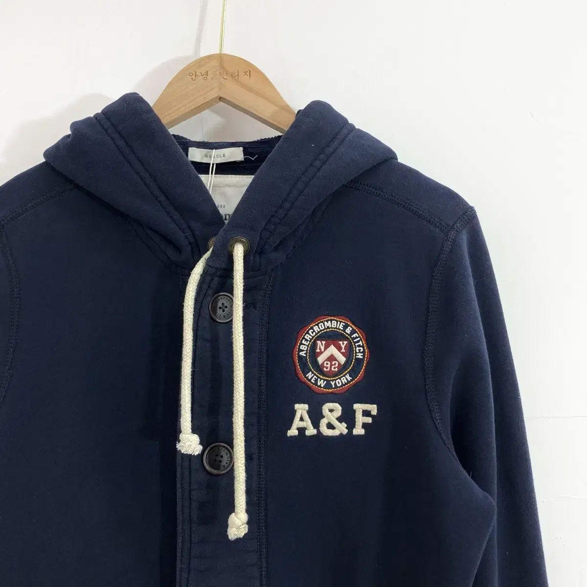 아베크롬비 머슬핏 후드집업 M(100) Abercrombie Zip up