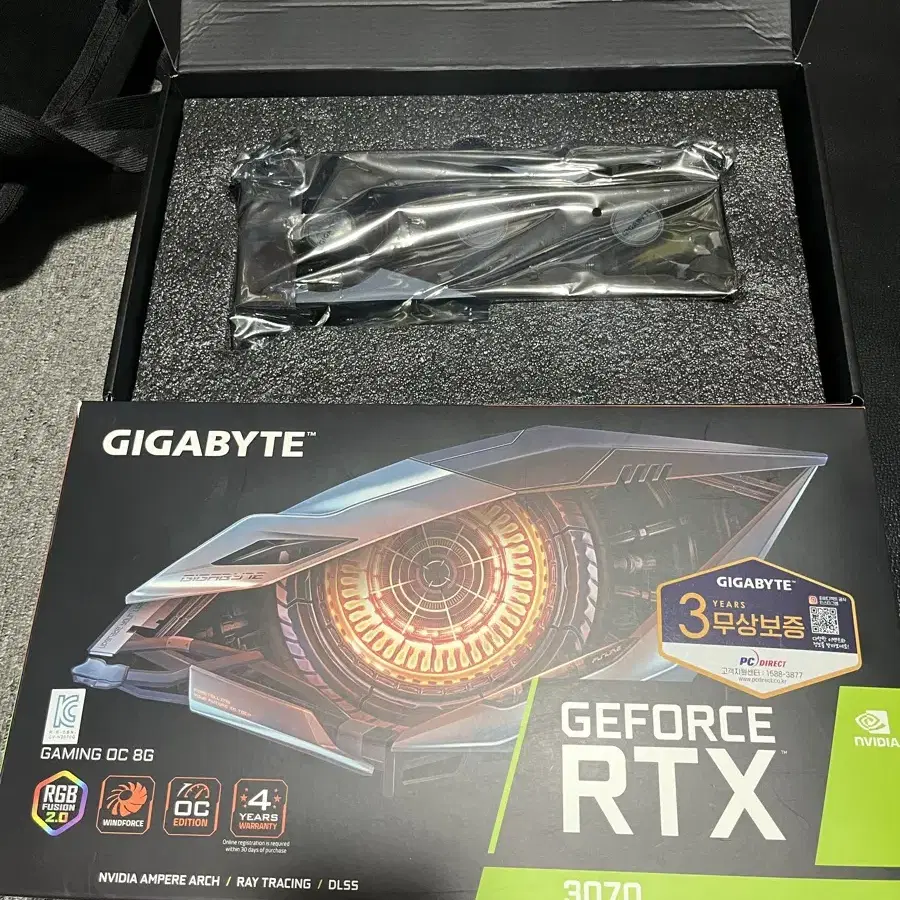 기가바이트 RTX 3070 8G GAMING OC 보증기간 남음