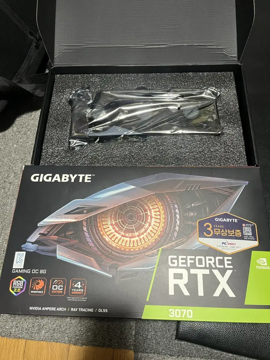 기가바이트 RTX 3070 8G GAMING OC 보증기간 남음