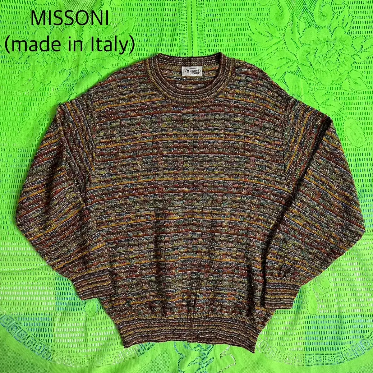 Missoni 미쏘니 멀티컬러 니트 이태리메이드