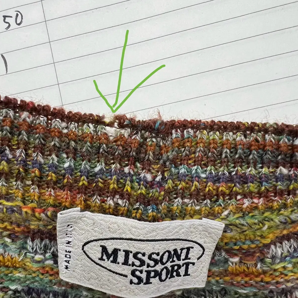 Missoni 미쏘니 멀티컬러 니트 이태리메이드