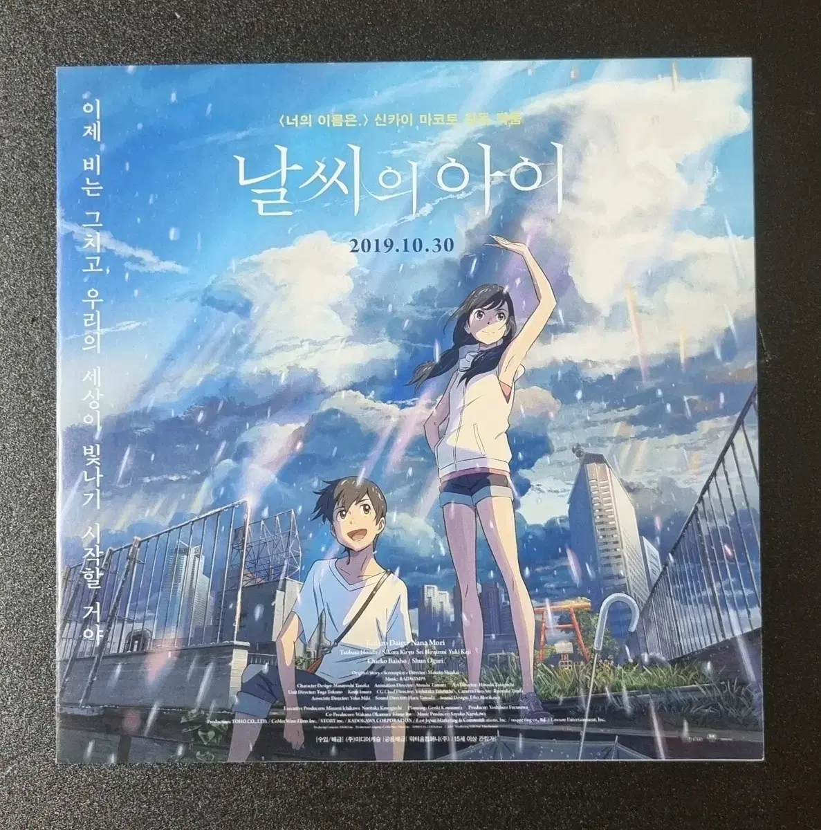 [영화팜플렛] 날씨의아이 (2019) 신카이마코토 영화전단지