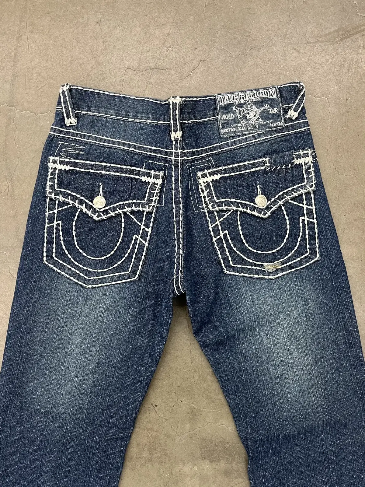 TRUE RELIGION STRAIGHT DENIM PANTS