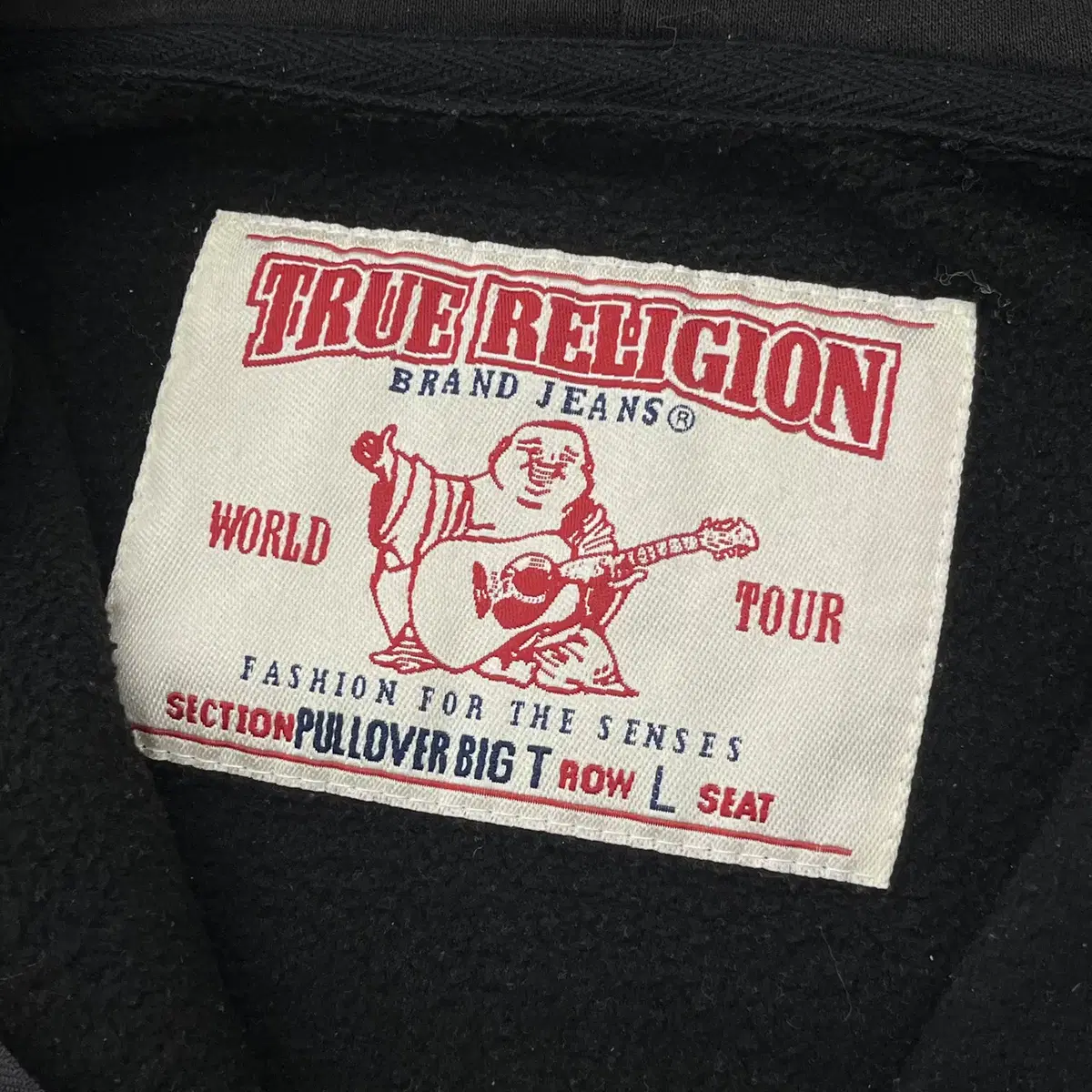 TRUE RELIGION PULLOVER HOOD ZIP UP