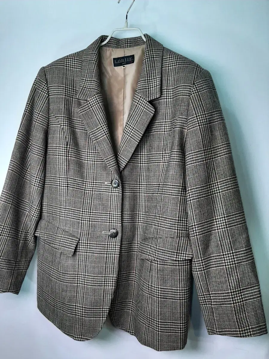 [66~77] Vintage Wool Check Jacket