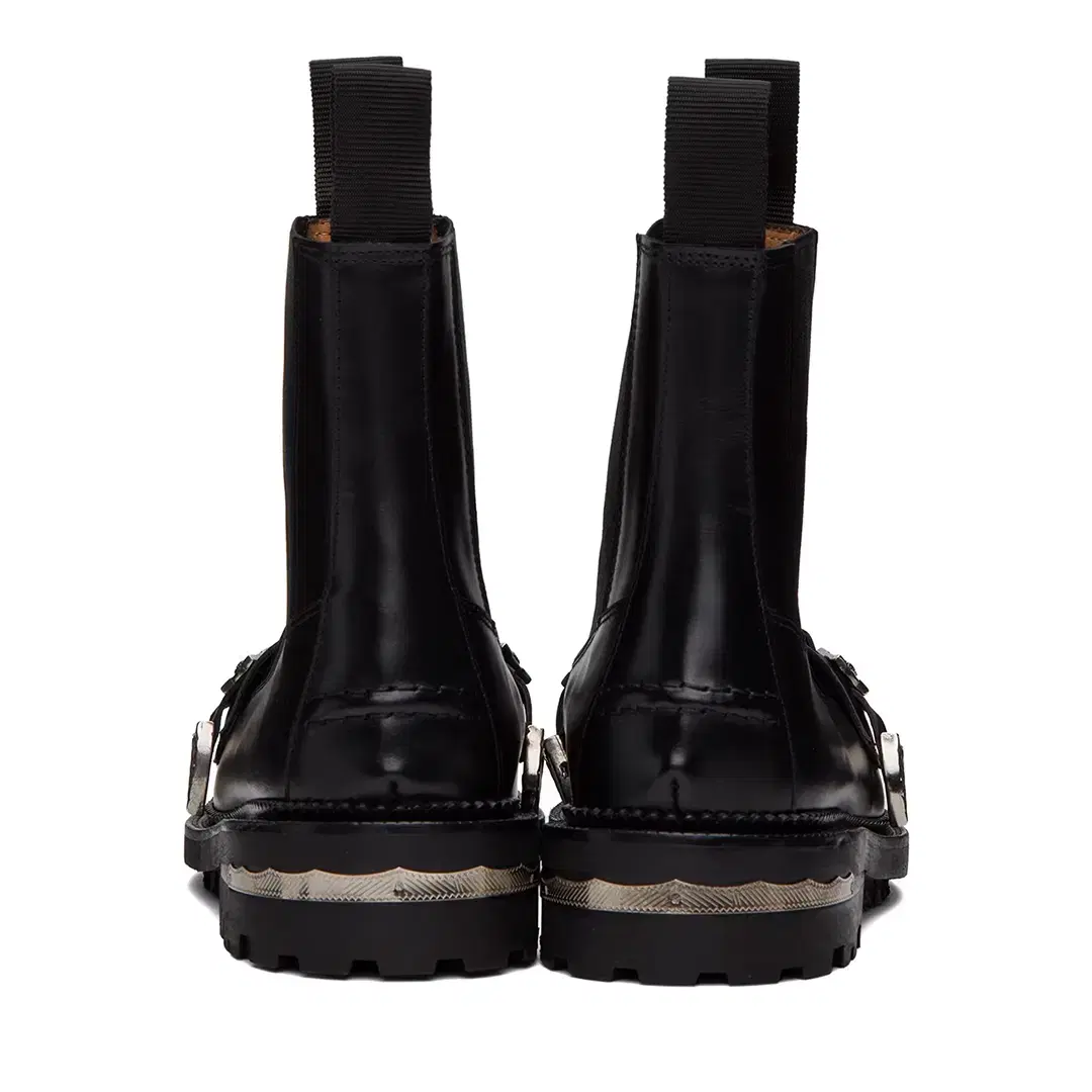 TOGA VIRILIS BLACK HARD LEATHER BOOTS