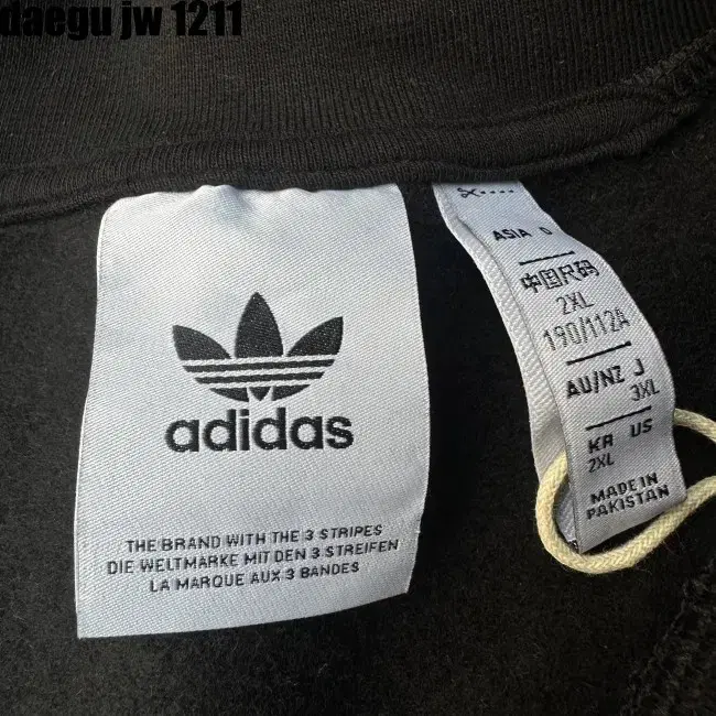 2XL ADIDAS TEE 아디다스 긴팔 티 집업