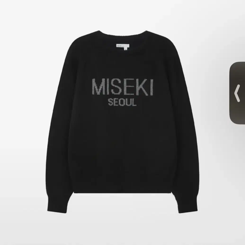 미세키서울 Misekiseoul logo knit BLACK