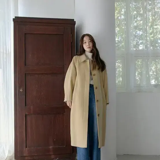 모한 PREMIUM SINGLE WOOL COAT