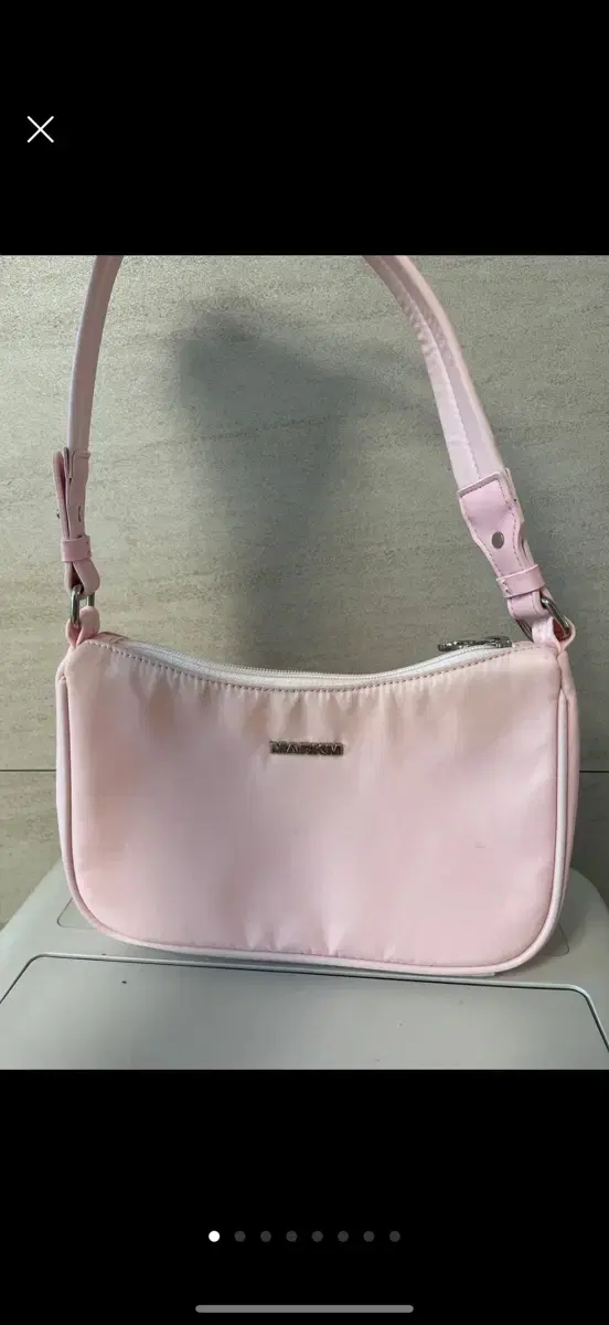 마크엠 숄더백 NYLON HOBO BAG LIGHT PINK