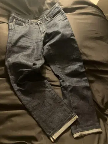 유니클로 셀비지 슬림핏 청바지 카이하라 데님 빈티지 데님