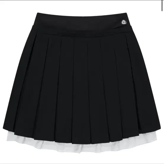 코이세이오 DOUBLE WAISTED PLEATS SKIRT BLACK