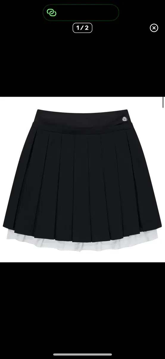 코이세이오 DOUBLE WAISTED PLEATS SKIRT BLACK