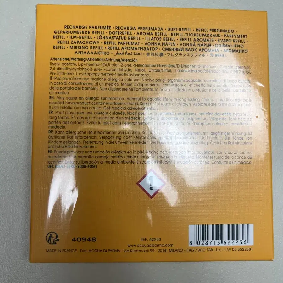 아쿠아 디파르마 차량용 방향제 미르토 본조르노