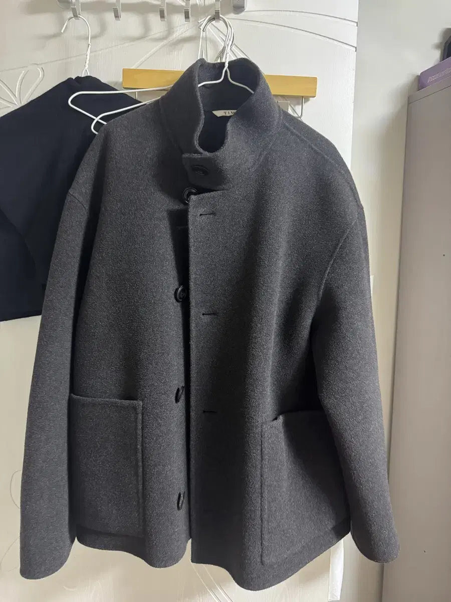 22FW Time Homme Wool Blend Cashmere Handmade Jacket